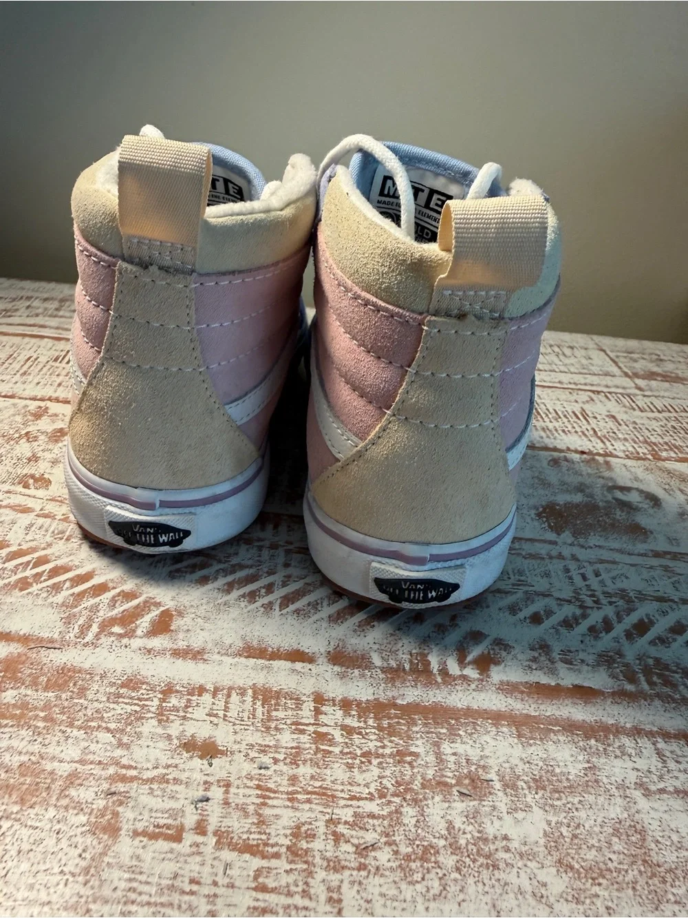 Vans Kids Two-Tone Pastel Pink & Lavender High-Top Sneakers